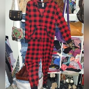 Red and Black Plaid Onesie Medium Size Wondershop Target 🎯